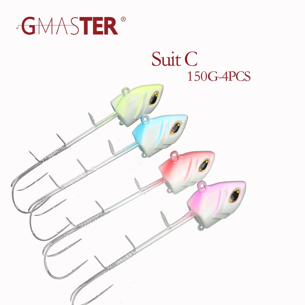 

GMASTER Slow suit Jigging Lure 150g six differenct suits Lead jig strong glow and Japan laser artificial Fishing Lure