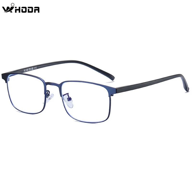 

2021 New Square Anti-blue Light Glasses, Metal + TR Frame for Prescription Myopia Glasses Frames HA9019