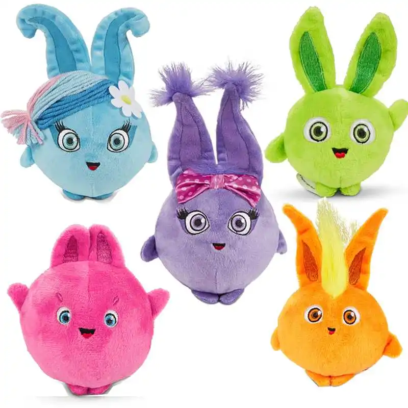 น่ารัก Rainbow Sunny Bunnies กระต่ายตุ๊กตาสัตว์ตุ๊กตาของเล่นตุ๊กตา Plush สำหรับสาวเด็กของขวัญ