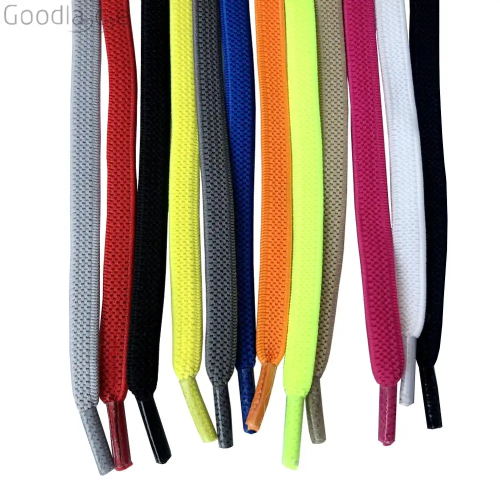 Elastic Shoe Laces Buckle Flat Shoelaces for Adults and Kids No Tie Need Various Colors