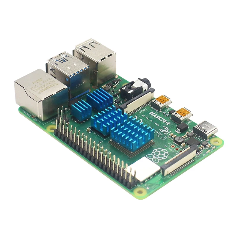 Raspberry Pi 4 Модель B алюминиевый радиатор серебристый черный золотой синий 4 шт. радиатор Мощный радиатор охлаждающий комплект радиаторов для RPi