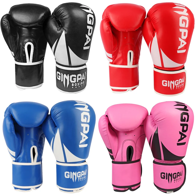 

Good Quality Pink adult kick boxing gloves muay thai luva de boxe Training fighting women boxing gloves Grappling MMA glove