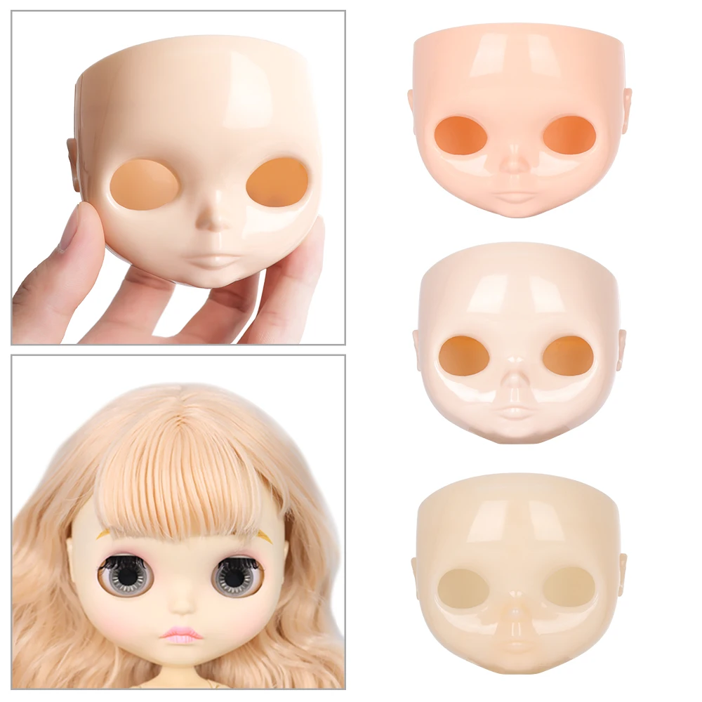 1PC 1/6 Blyth Doll Factory 30cm Plastic Blyth DIY Doll Faceplate with Backplate No Makeup Face and Screw Doll Accessories