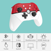 Aolion Wireless Bluetooth Game Controller for Nintendo Switch Pro NS Lite PC NFC Turbo 6-Axis Doublemotor 3D Joysticks Gamepad