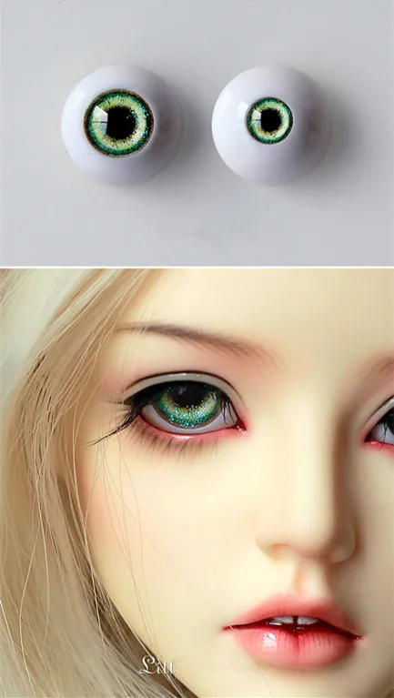 BJD doll imitation eyeballs fashion eye pressure eyeballs 10mm12mm14mm16mm18mm small iris black tea avocado and other varieties