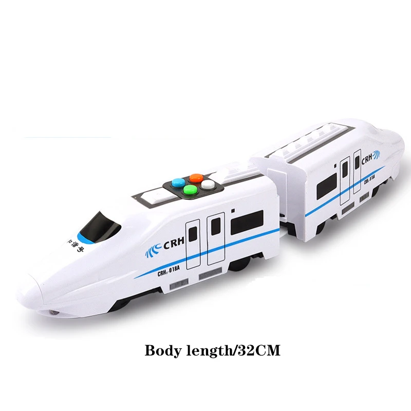 1:10 Harmony Railcar Simulation High-speed Railway Train Toys for Boys Electric Sound Light Train EMU Model Puzzle Child Car Toy