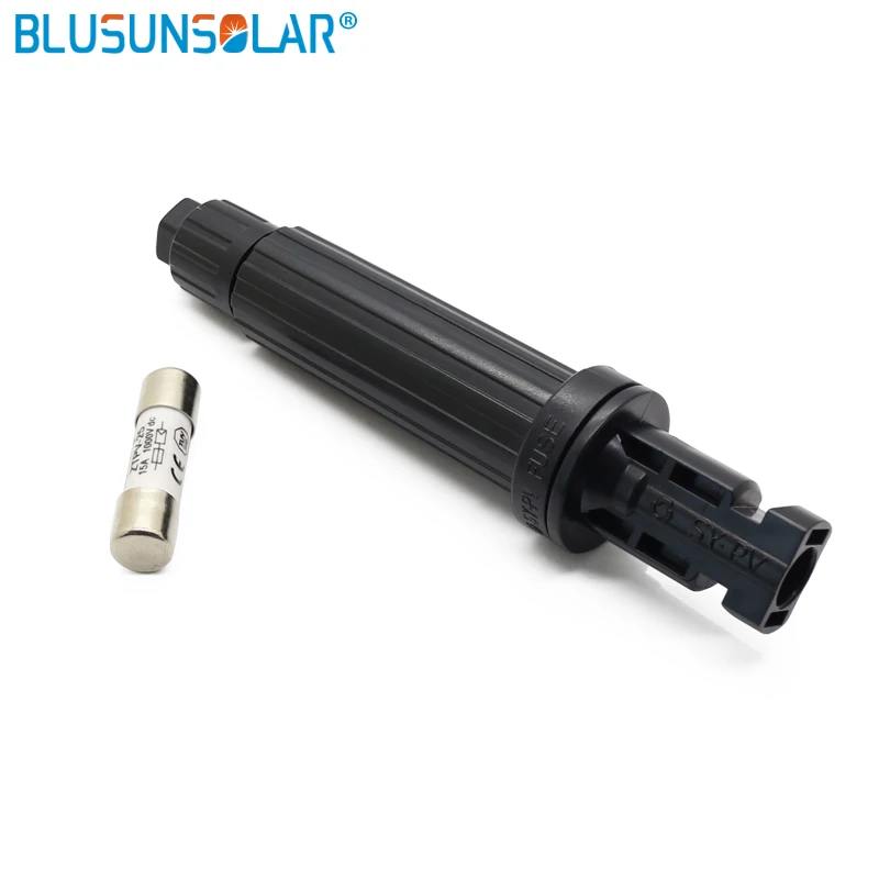 

Blusunsolar 1PCS New Waterproof PV Solar Male in line Fuse Connector Holder Overcurent Protection for Solar Energy Power System