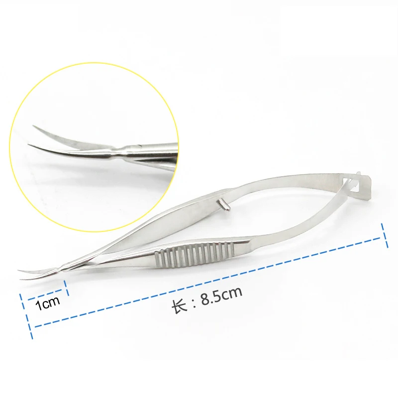 Stainless steel/ Titanium alloy scissors Ophthalmic microsurgery 8.5cm Venus scissors surgical tools animal experiment tool