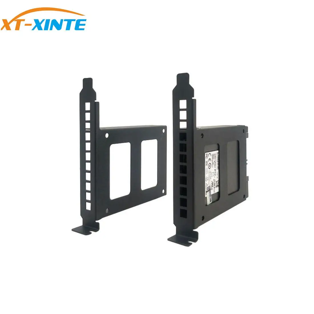 

XT-XINTE Metal PCI Slot 2.5inch IDE/SATA/SSD/HDD Rear Panel Mount Bracket Hard Drive Adapter Tray Caddy with Sata Data Cable