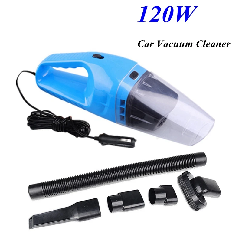 

120W Mini Car Vacuum Cleaner Handheld Auto High Suction Wet And Dry Dual-use Portable Car Washer Cleaner For Car Interior Clean