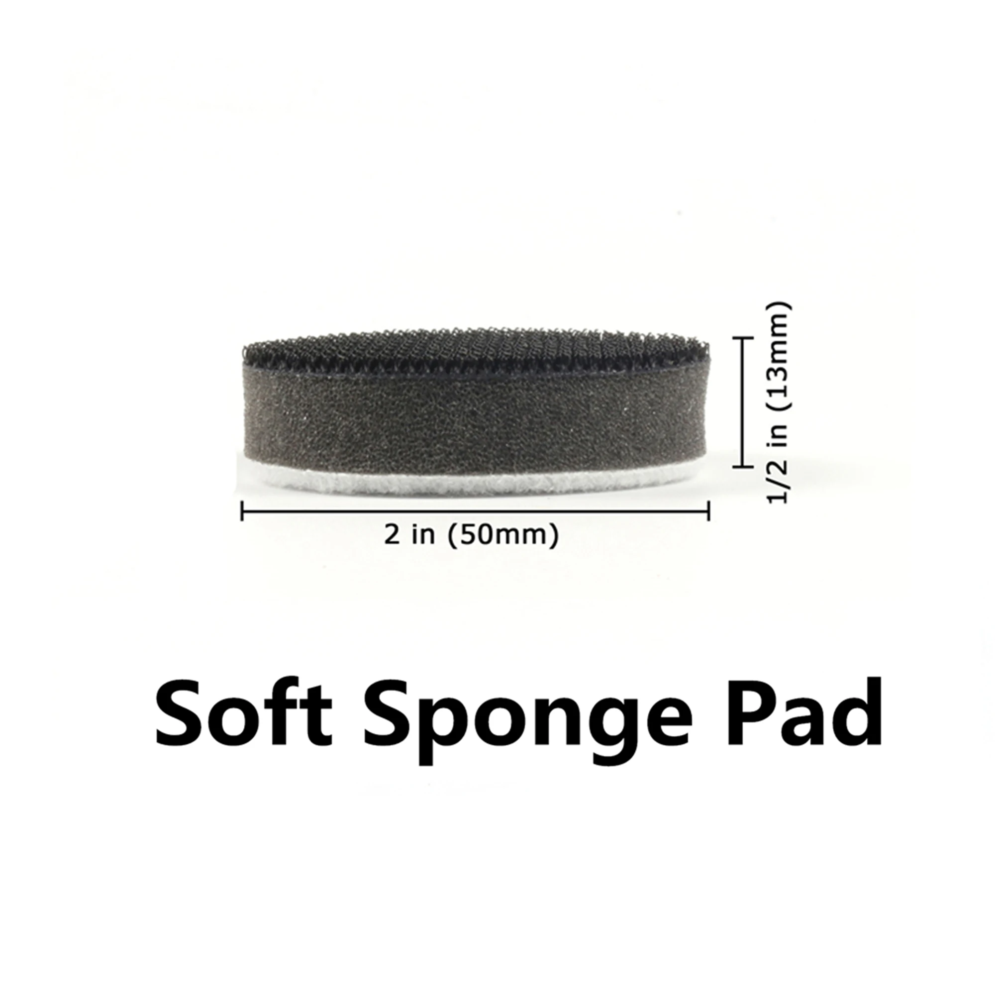POLIWELL-esponja suave/dura de 2 pulgadas, almohadilla de interfaz de espuma de PU, almohadillas de respaldo de disco de lijado de gancho y bucle, Kit de almohadillas de pulido de protección, 3 uds.