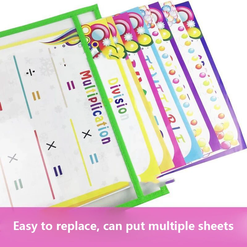 3Pcs/set Transparent Dry Brush Bag Children Reusable DIY Writing Wipe Bag Learning Drawing Toys For Kids Doodle Coloring Toy