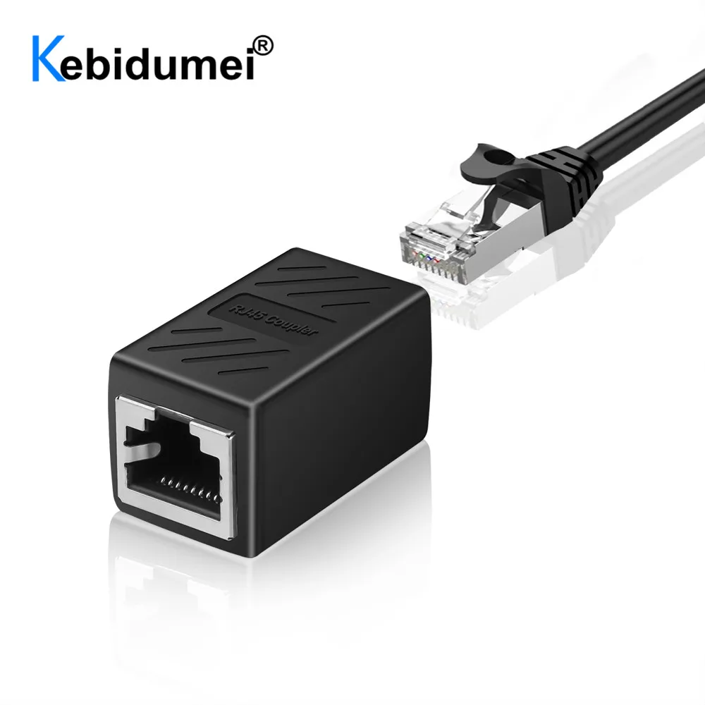 RJ45 네트워크 케이블 커넥터 Cat6A/Cat6/Cat5e RJ45 이더넷 커플러 암-암 네트워크 케이블 익스텐더 어댑터