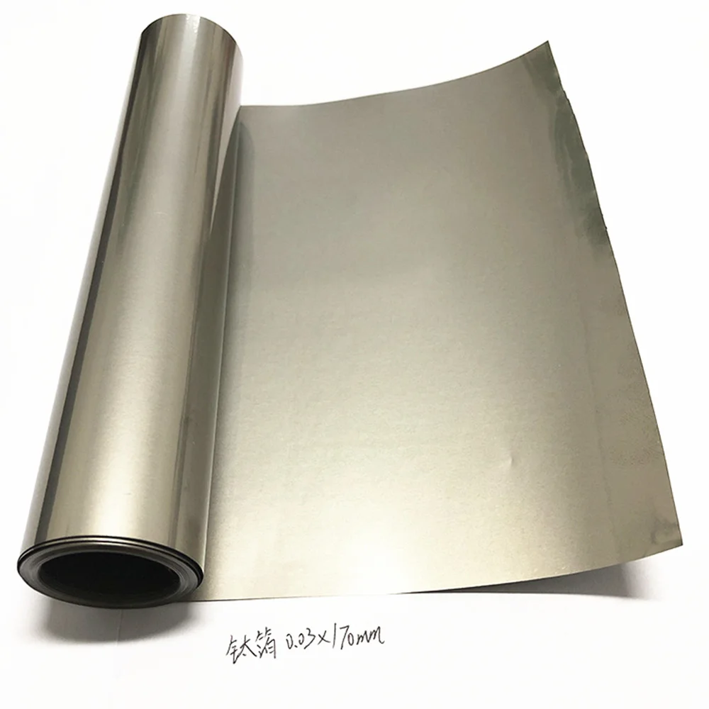 TA2 Titanium Plate 200x500X 0.3 0.4 0.5mm 99.99% high purity Ti Sheet Titanium Sheet Band Grade 2  Industry or DIY