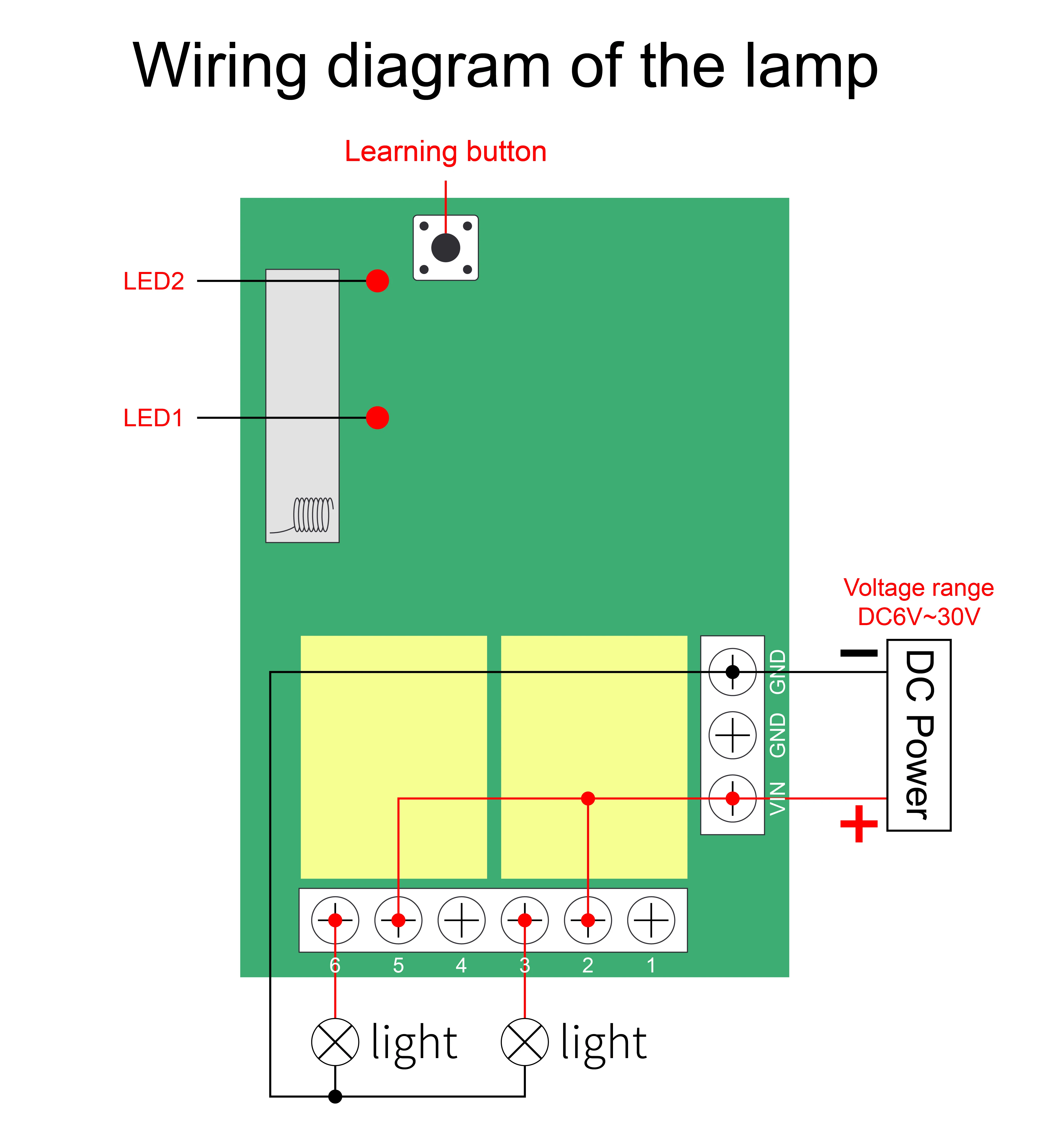 QIACHIP 433Mhz Przełącznik zdalnego sterowania RF DC 5V 12V 24V 48V Odbiornik 86 Panel ścienny 2 przyciski DIY Lampa do sypialni Bezprzewodowe