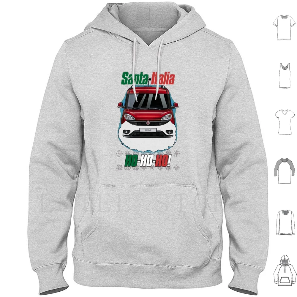 

Толстовки Santa Doblo Italia с длинным рукавом Multipla Abarth 595 Talento 127, Cinquecento Coupe