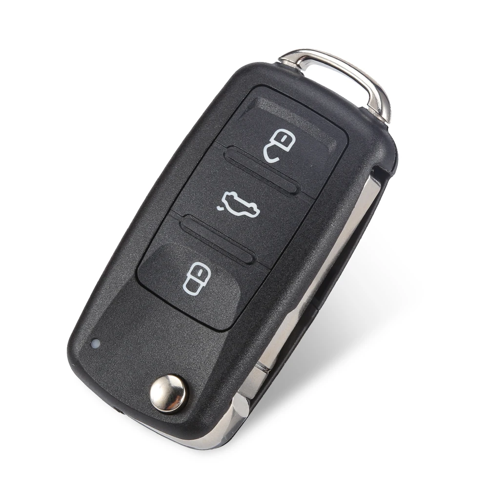 WhatsKey 3 BNT Flip Car Remote Key 434MHz ID48 For Volkswagen VW Golf Beetle Caddy Polo Touran Scirocco Tiguan Skoda 5K0837202AD