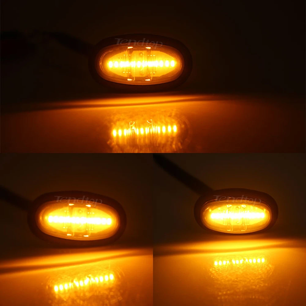 4PCS LED Grille Lights and Side Marker Lamps Decorative Lights For Ford F-150 Raptor 2017 2018 2019 Lamp ABS Plastic