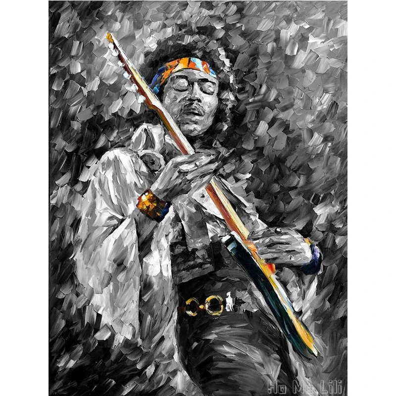 Hendrix Portrait Canvas Wall Art Print For Living Room Bedroom Home Decor