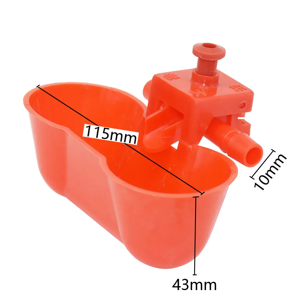 1 Sets Red Quail Drinking Waterer Dual Cups Bird Siamese Water Bowl Birds Feeding Tools The New Water Bowls