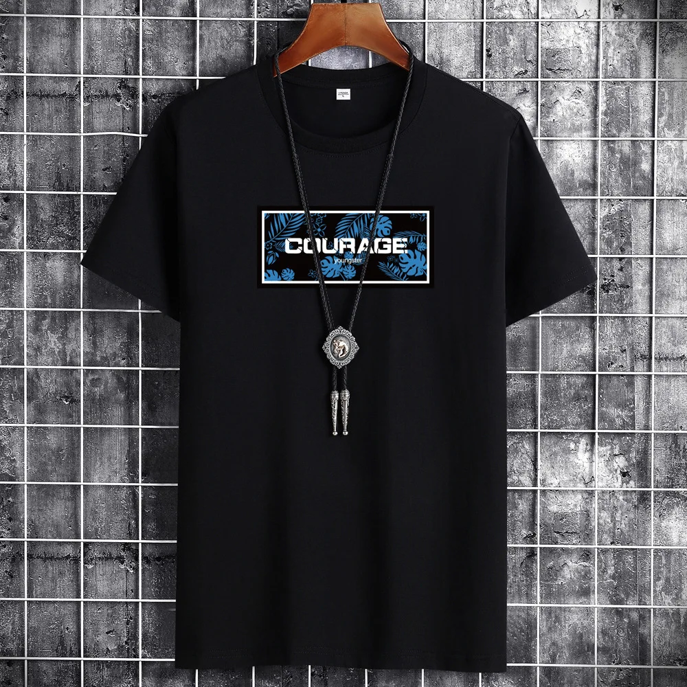 Anime 2021 Summer Oversized T-Shirt Cotton Casual Men T-Shirts Harajuku Manga Clothing Tshirt Street Handsome Men T-Shirt Top