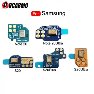Bilashmart Samsung Galaxy S20 Plus S20+ S20U Z Fold2 Note 20 Ultra Top Microphone Module Element Noise Reduction Mic Flex Cable Repair