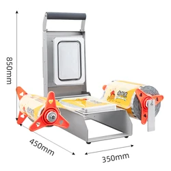 110V/220V ręczny uszczelniacz do pudełek świeżego przechowywania jednorazowy szybki tydzień pakowania gotowana maszyna pakująca owoce morza komercyjna