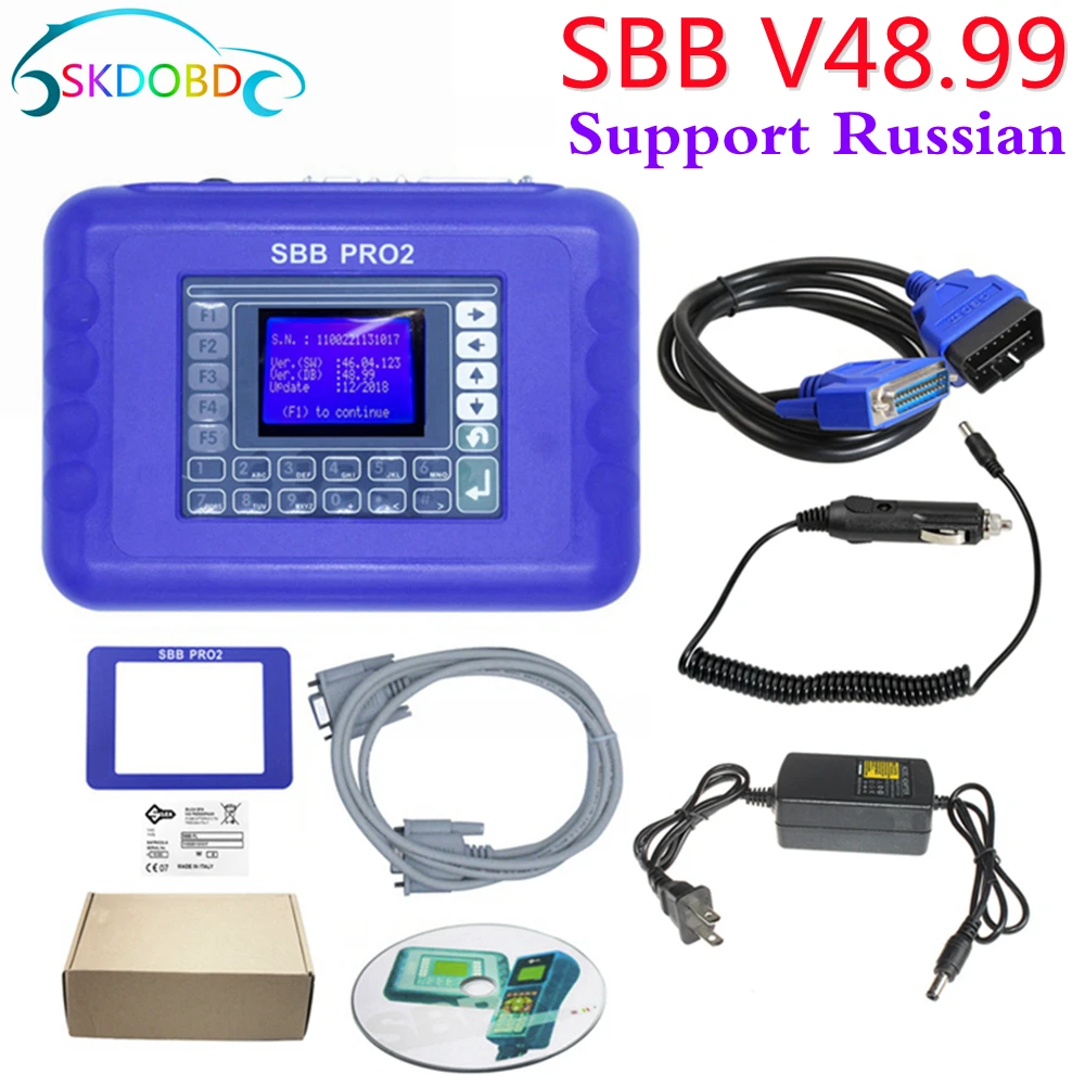 

Latest Version SBB PRO2 V48.99 SBB V48.88 V33.02 Auto Key Programmer on Immobilizer Systems Multi-language for Opel/Toyota