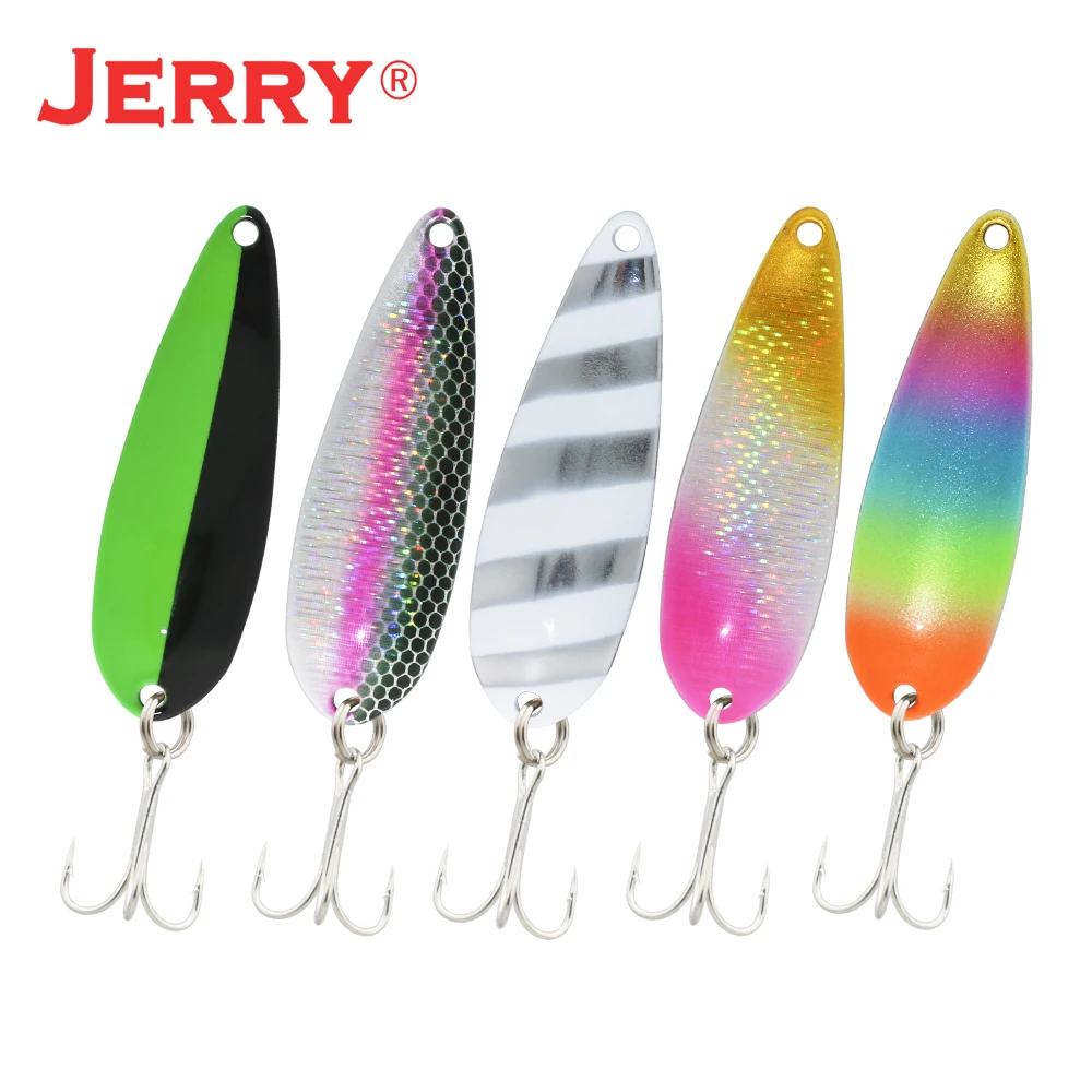 Jerry Perseus Metal Fishing Spoon Lures Wobblers Spinner Hard Artificial Bait 7.5g SwimBait For Bass And Pike