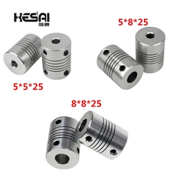 3D Printer Parts Accessory Stepper Motor Aluminum Alloy Z Axis Flexible Coupling Coupler Shaft Couplings 5mm*8mm*25mm 5x5x8