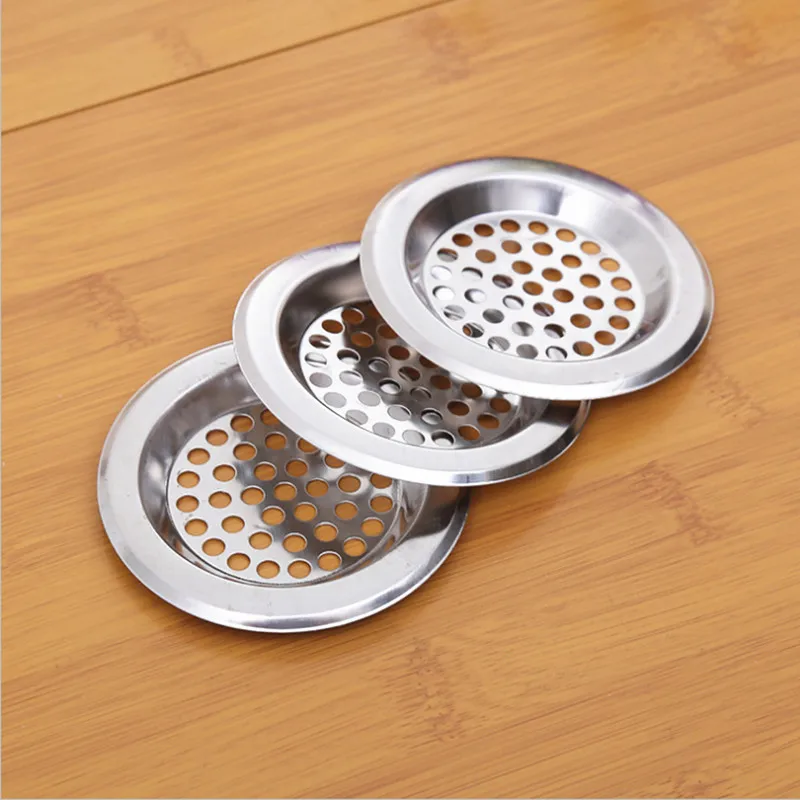 1/2/3PCS Kitchen Sink Filter Stainless Steel Mesh Sink Strainer Filter Bathroom Sink Strainer Drain Hole Filter Trap Waste