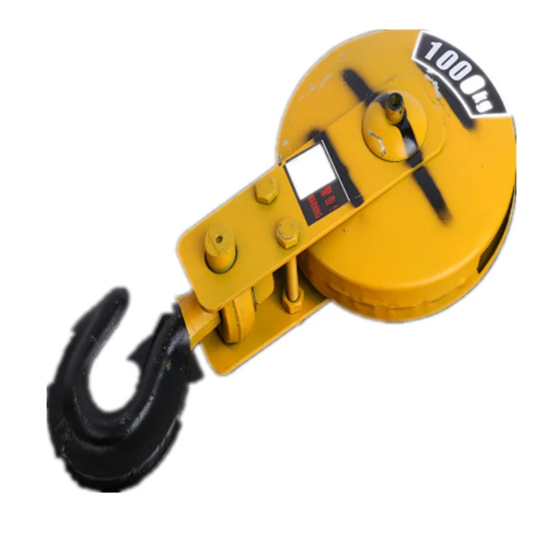 Wire rope electric hoist lower hook round block electric hoist accessories hook