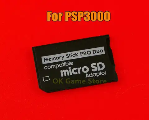 1pc/lot For psp1000 2000 3000 Micro SD SDHC TF to Memory Stick MS Pro Duo Adapter Converter Card for psp 1000 2000 3000