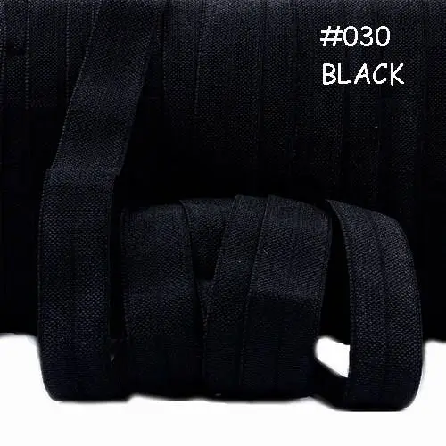 

(100 yards/lot) Hair ties webbing 5/8" 15mm black elastic foe