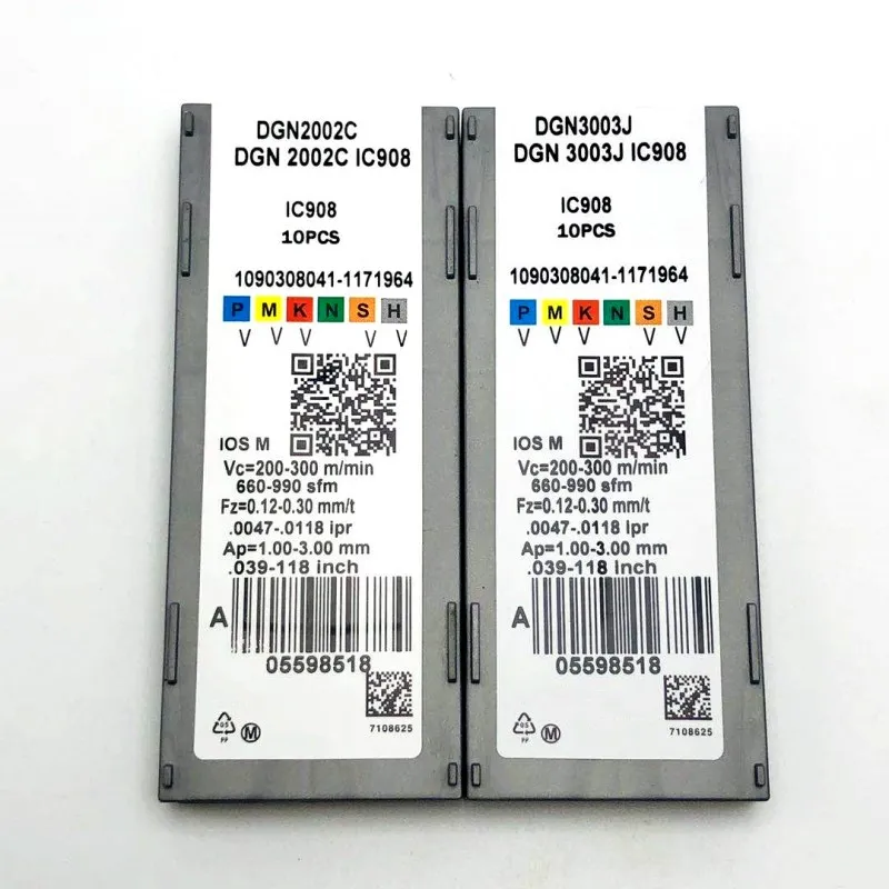 Твердосплавные режущие пластины DGN2002C DGN3003C IC908, высококачественные режущие инструменты, токарные вставки с ЧПУ, 2 мм, 3 мм, канавочные инструменты