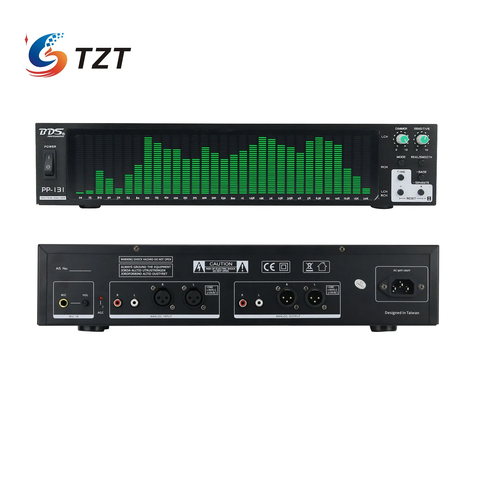 

TZT BDS PP-131 Green/Blue/White Audio Spectrum Analyzer Display Music Spectrum Indicator VU Meter 31-Segment