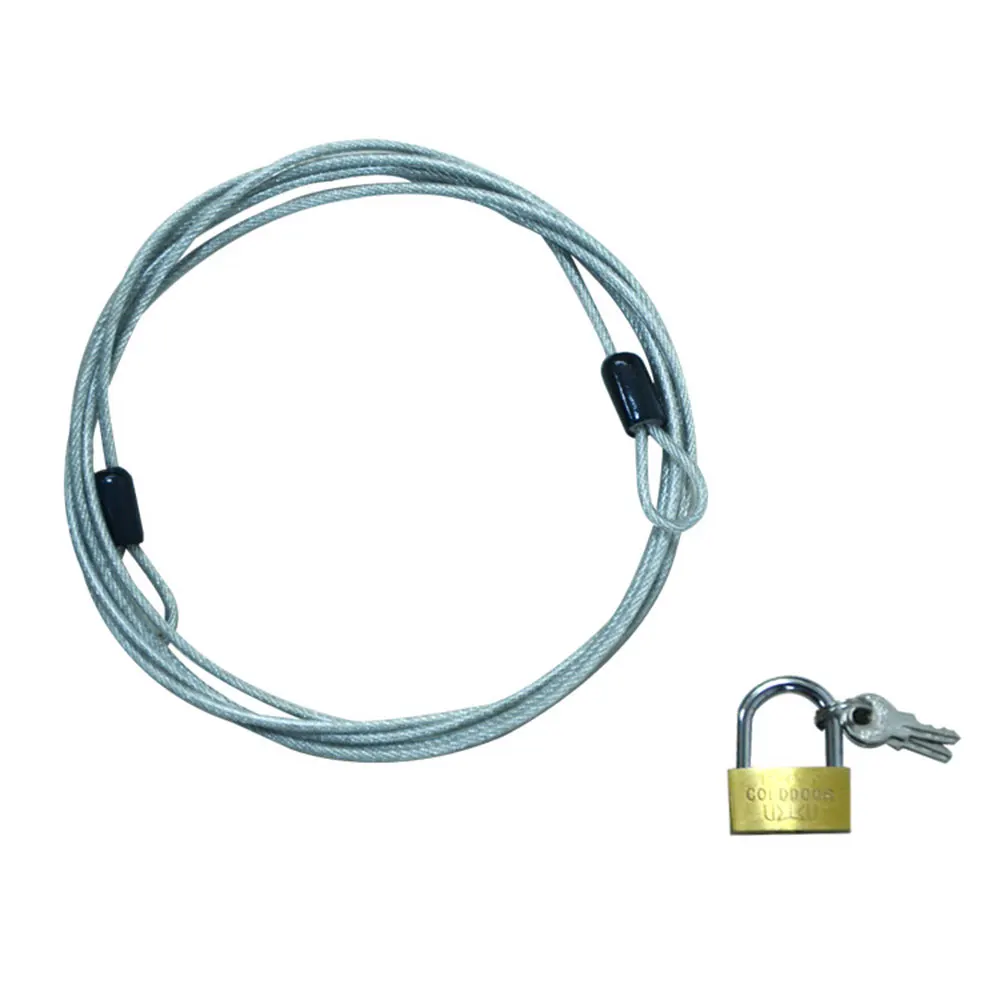 2m Bicycles Security Safety Cable Lock Bike/Car/Trailer/Secure Password Lock Safety Wire Braided Steel Coated