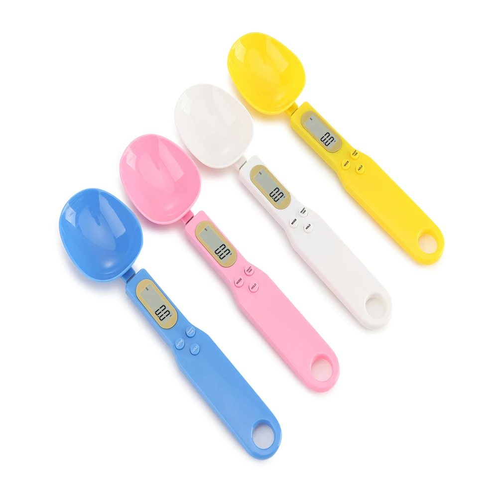Imagem -03 - Portátil Lcd Digital Balança de Cozinha Medição Colher Grama Eletrônica Colher Peso Grama Escala de Alimentos Novo Alta Qualidade 500g 0.1g