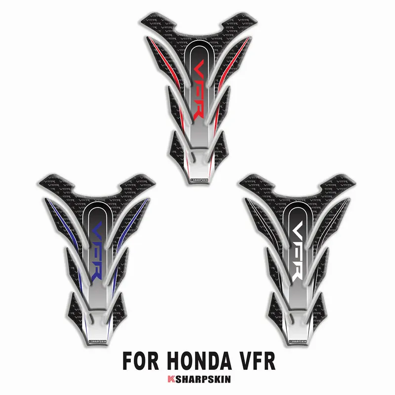 

Motorcycle 3D fuel tank pad sticker protective decorative decal FOR HONDA VFR Fishbone Protective Decals