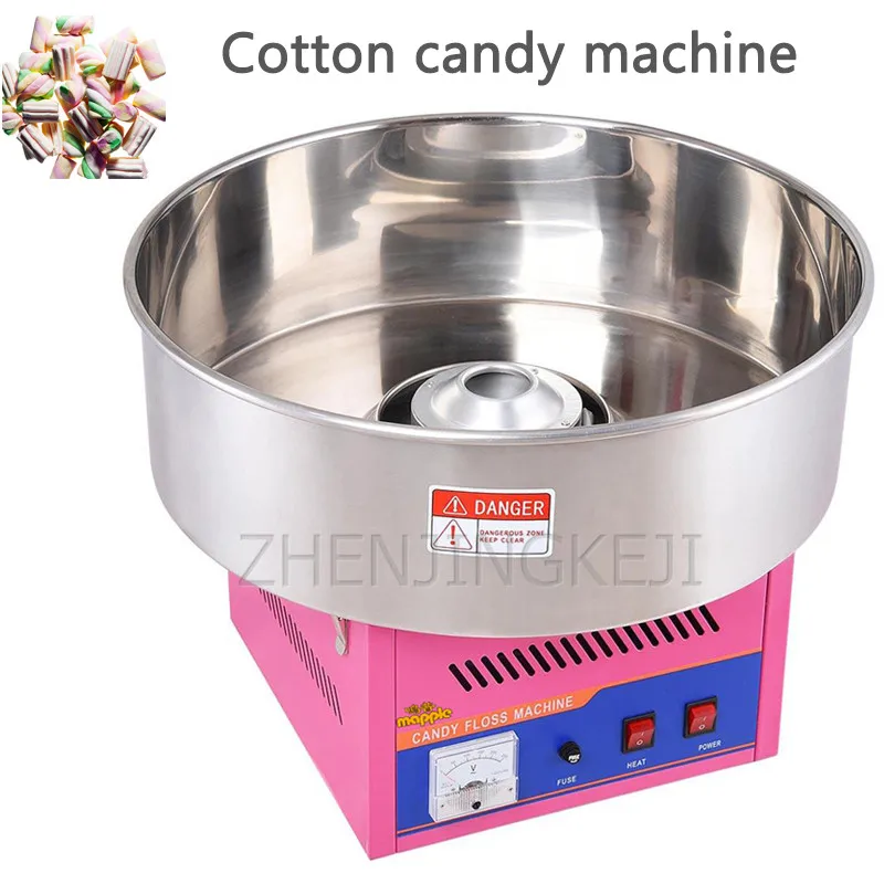 Commercial Cotton Candy Machine Stainless Steel Portable Snack Eectric Cotton Candy Machine Set Up A Stall Drawing Instrument