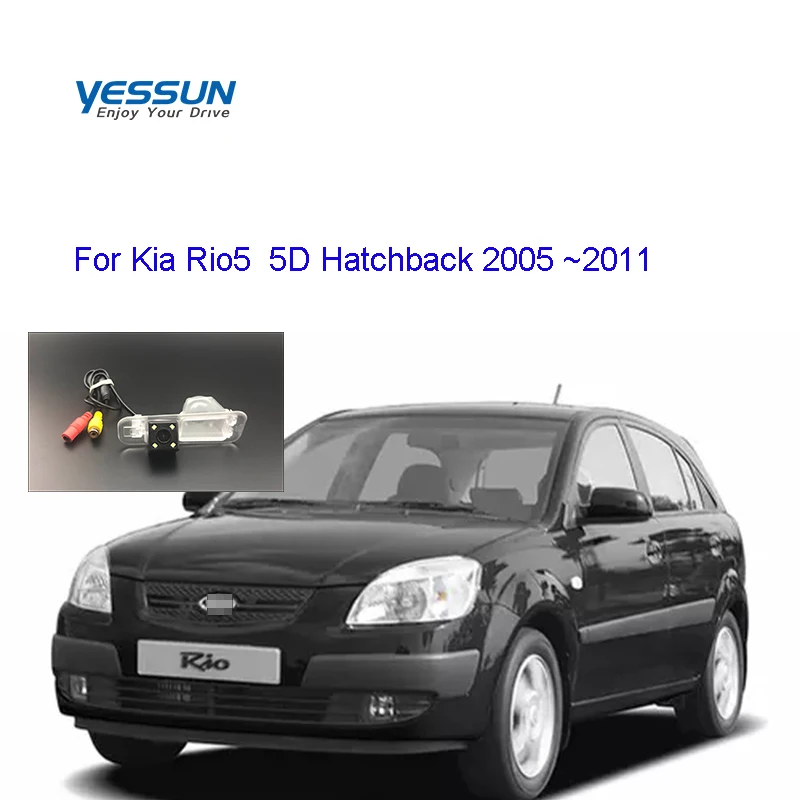 

Камера заднего вида Yessun для хэтчбека Kia Rio5 5D 2005 ~ 2011, камера заднего вида с ночным видением