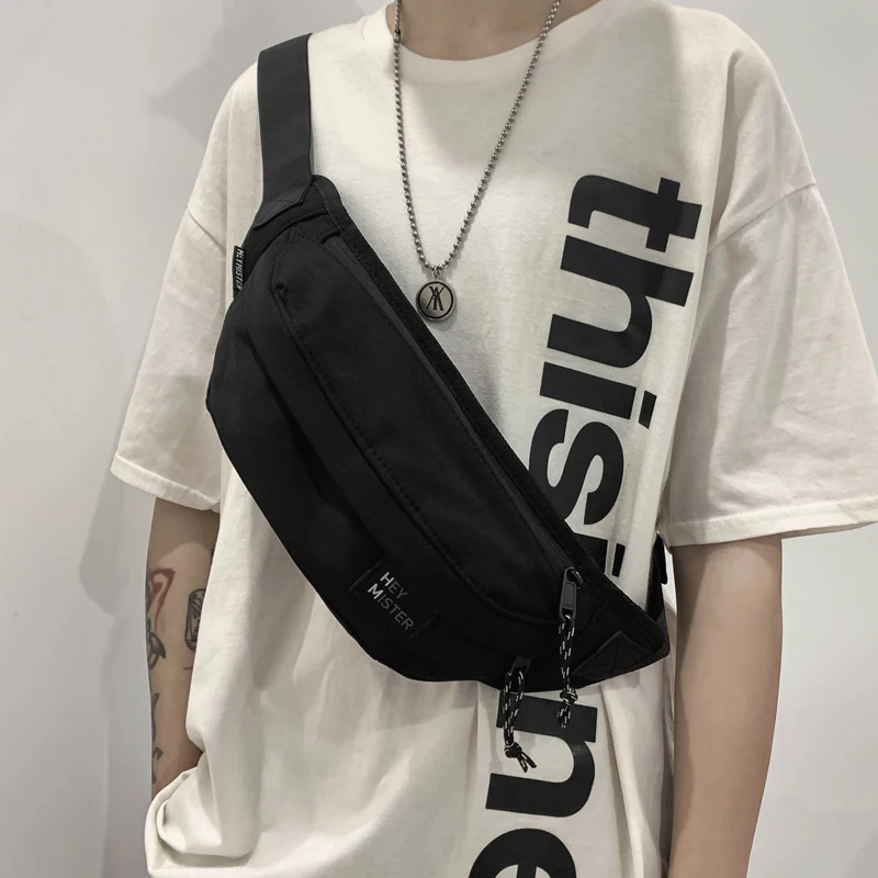 Chest bag men's messenger bag tide brand men's diagonal men's shoulder bag ins tide bag student sports backpack waist bag women