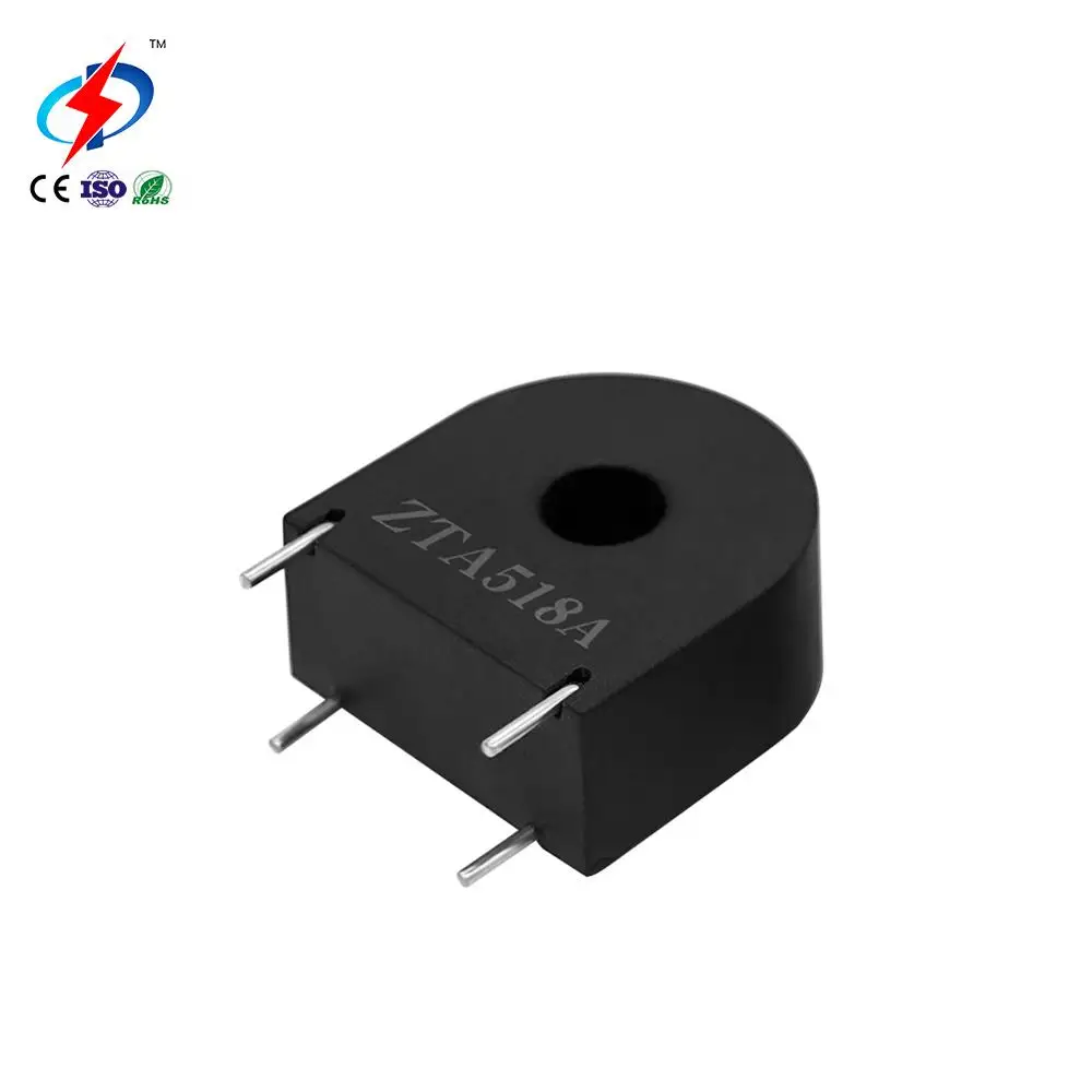 Zhongdun Zta518a 2000/1 20a 10ma Small Mini Pin 10a 0.2class Microtransformer Ct Pcb Mount Transformer Micro Current Transformer