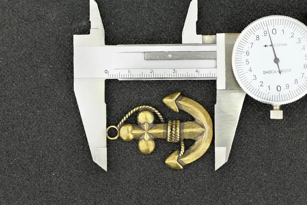 antique Handmade Pure Brass rope anchor craft DIY funny ornament Miniature portable Fitting Keychain Pendant souvenir gift a0789 - Image 4