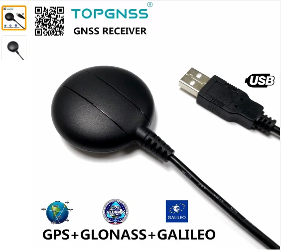 Free shipping USB GLONASS GALILEO GPS dual mode operation,GLONASS receiver, connect notebook navigation, trajectory acquisition