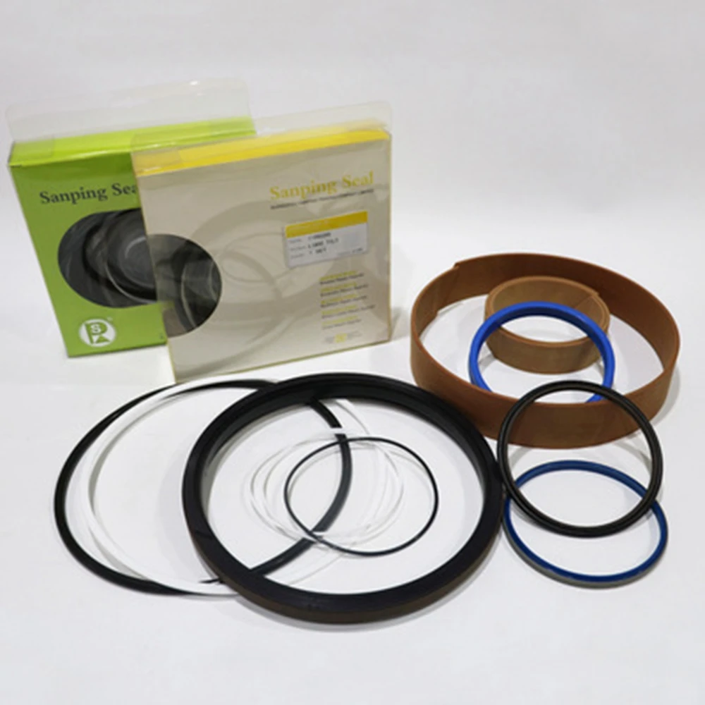 Loader hydraulic oil seal is suitable for L180C tilt cylinder repair kit, loader 11990395 oil seal