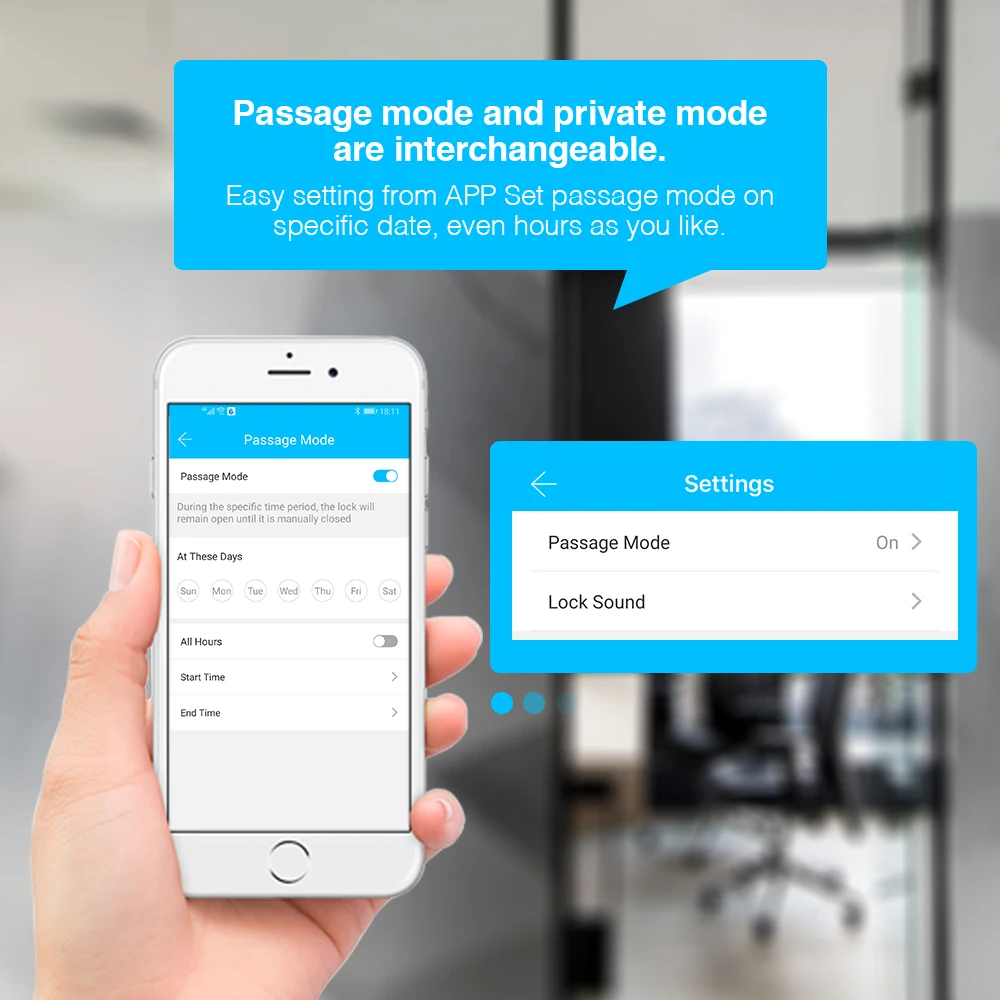 TT lock App Smart Fingerprint Door Lock, Electronic Deadbolt Security Safe Bluetooth RFID Keypad Digital Door Lock