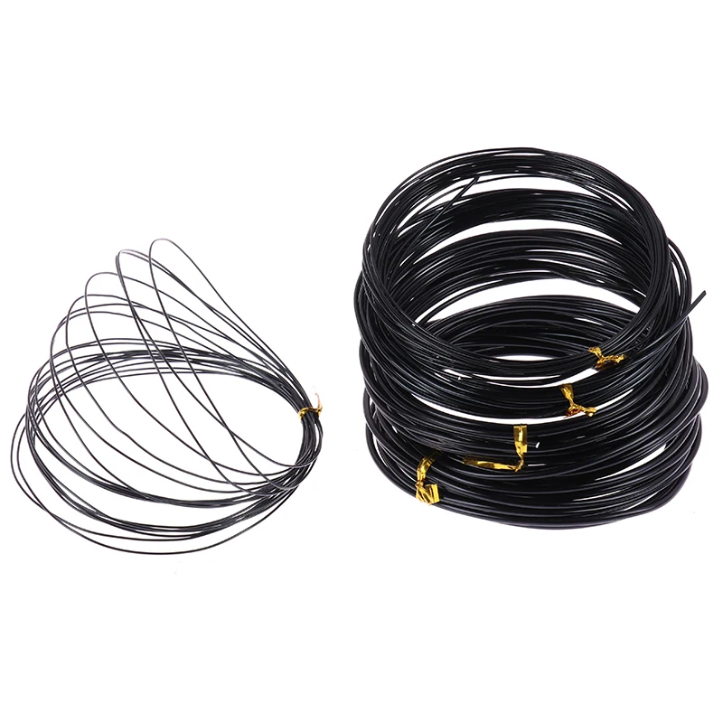 Total 5m (Black) Bonsai Wires Anodized Aluminum Bonsai Training Wire With 4 Sizes (1.0 Mm,1.5 Mm,2.0 Mm 2.5mm )