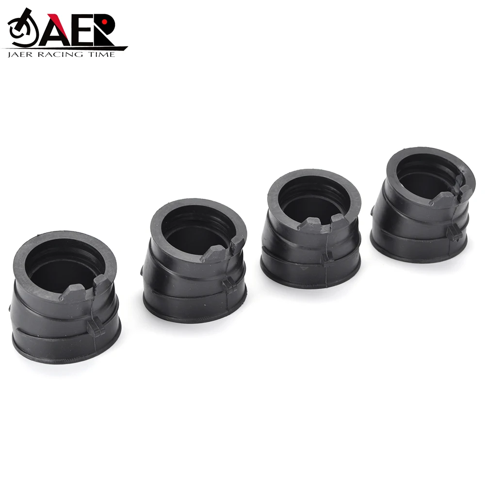 4PCS Carburetor Adapter Inlet Intake Rubber Manifold For Honda CB250 Hornet 1996-2008 CB 250 JADE250 CBR250 MC14 MC17