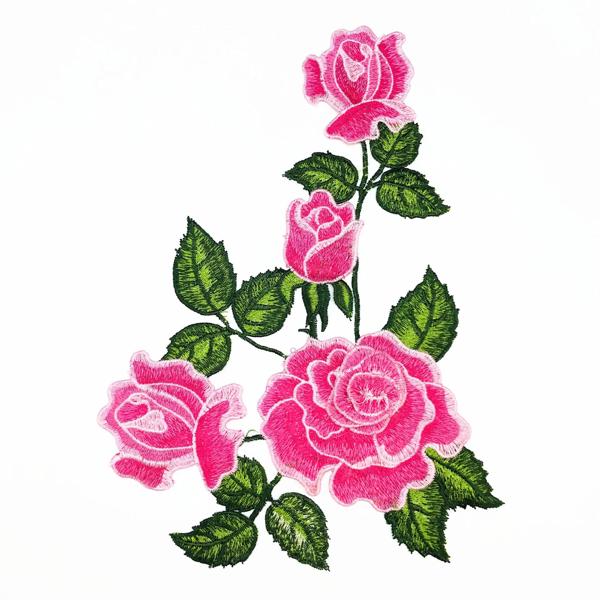 Rose Three-dimensional Double Embroidered Applique Dress Applique Applique for Children's Clothing